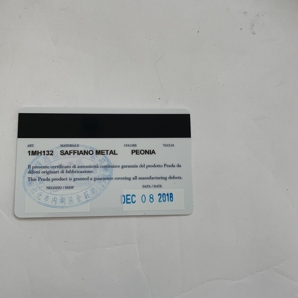 Prada Coral pink/ Peonia gold trim Saffiano leather long wallet - Picture 13 of 13